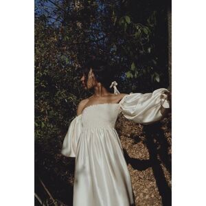 Sleeper silk Atlanta dress white Size small